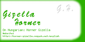 gizella horner business card